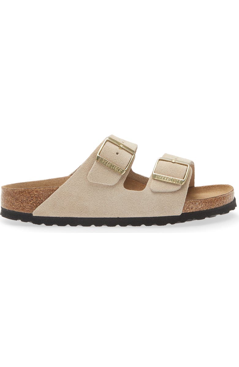 Birkenstock Arizona Sandal, Alternate, color, Sandcastle Suede