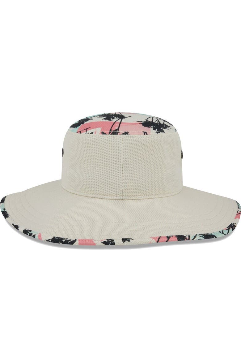 Men's New Era Natural Oakland Athletics Retro Beachin' Bucket Hat, Alternate, color, Natural