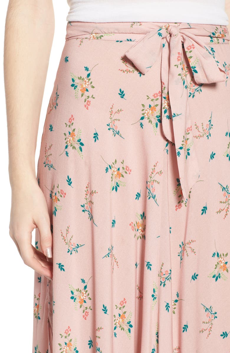 Velvet by Graham & Spencer Floral Print Midi Skirt, Alternate, color,