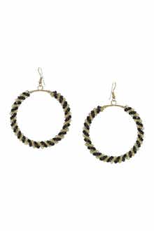 OLIVIA WELLES Eira Twist Hoop Earrings