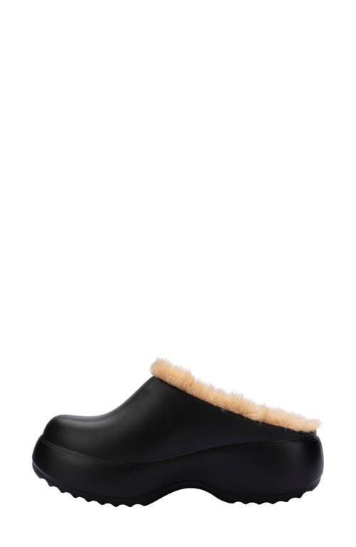 Melissa Free Fluffy Platform Clog In Black/beige, Women's At Urban Outfitters In Black/beige