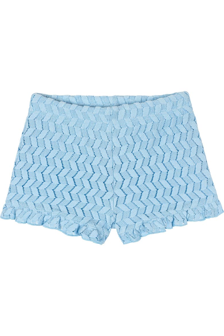 2-Piece T-Shirt and Shorts Set, Alternate, color, Pink Blue Crochet