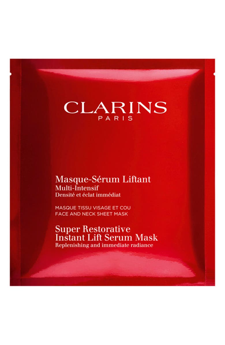 Clarins 5-Pack Super Restorative Instant Lift Serum Mask, Alternate, color, 