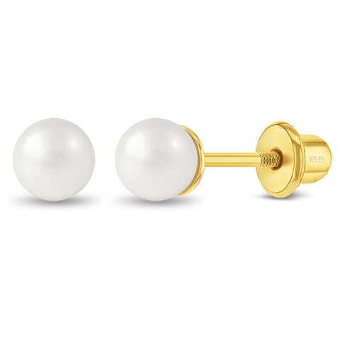 Freshwater Cultured Pearl Girl Earrings