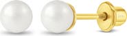In Season Jewelry Freshwater Cultured Pearl Girl Earrings