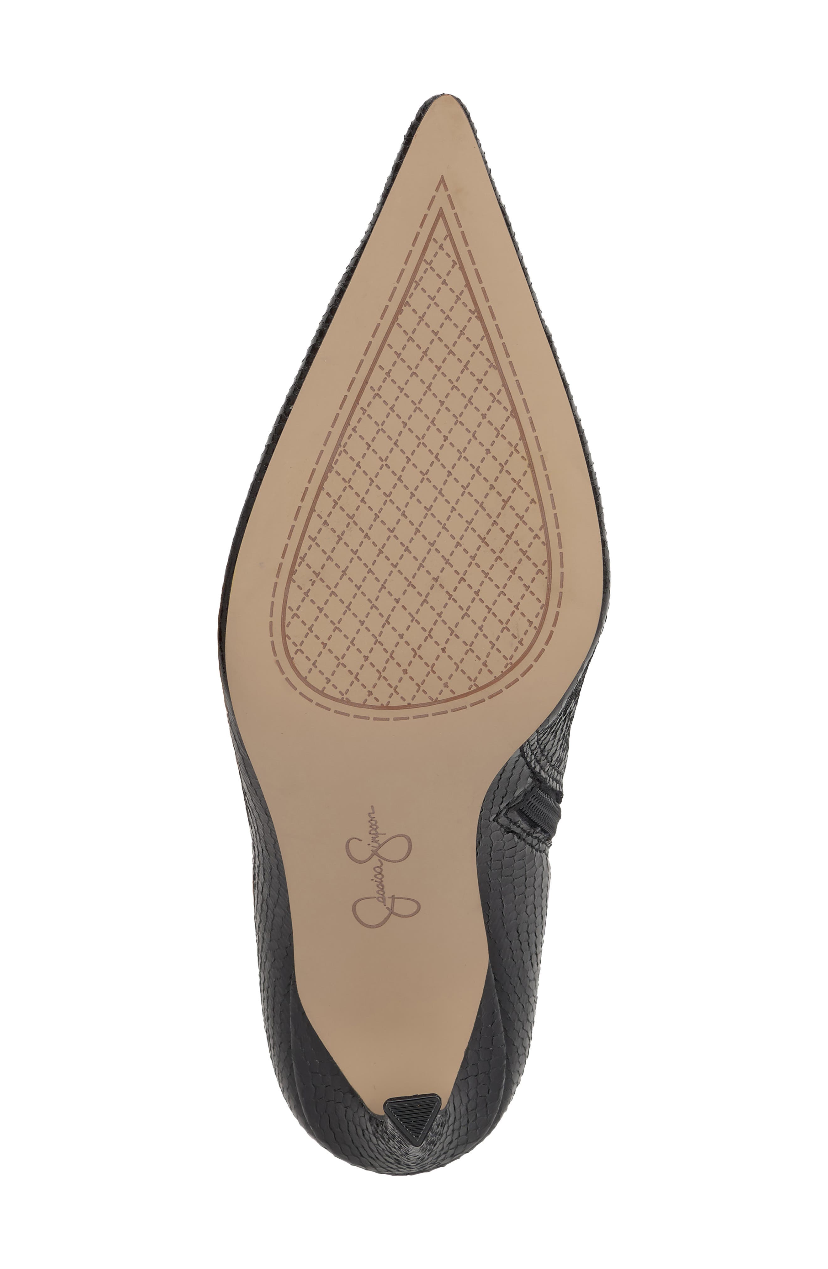 Jessica Simpson Wilonix Pointed Toe Bootie, Alternate, color, Black Snake