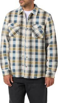O'Neill Glacier Plaid High Pile Fleece Shirt Jacket