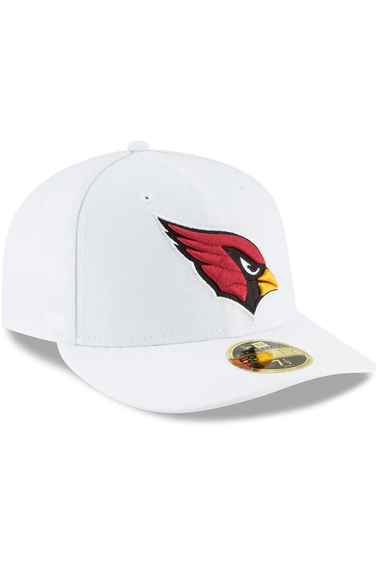 Men's New Era White Arizona Cardinals Omaha Low Profile 59FIFTY Fitted Hat, Alternate, color, White