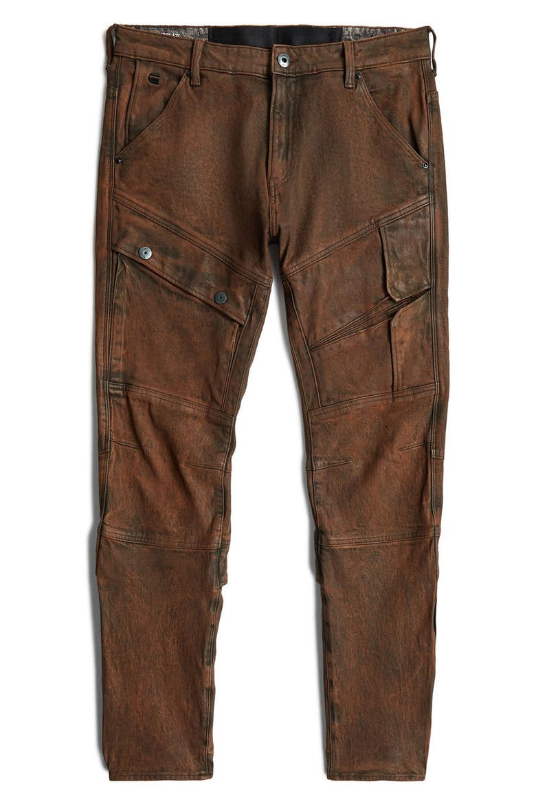 Airblaze 3D Skinny Jeans, Alternate, color, FADED COGNAC SKIN