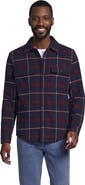 Lands' End High Pile Lined Rain Defense Authentic Flannel Shirt Jacket