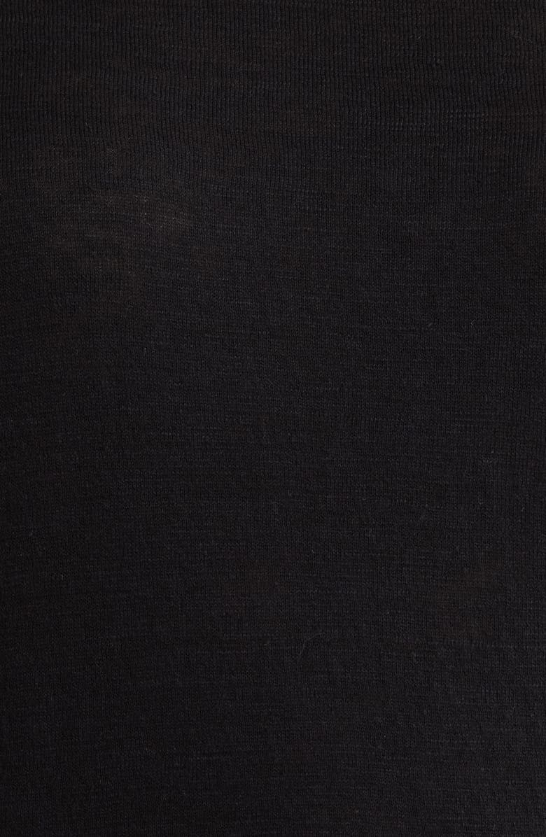 Wit & Wisdom Pointelle Stitch Trim Cotton Top, Alternate, color, Black