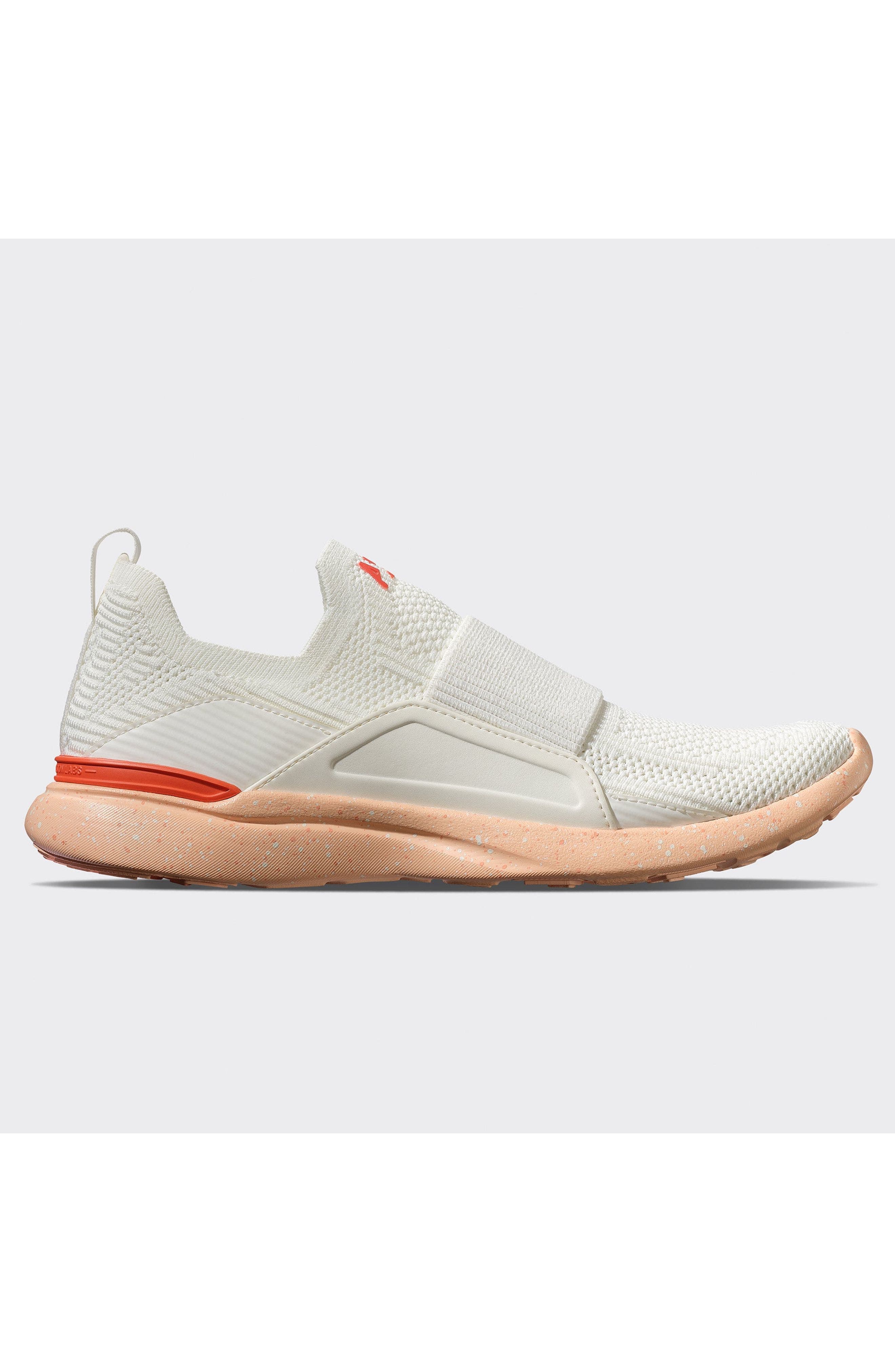 Women's TechLoom Bliss Ivory Faded Peach Blood Orange Sneaker, Main, color, Ivory-FadedPeach-BloodOrange