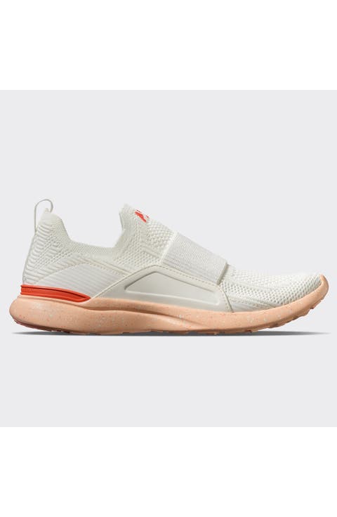Women's TechLoom Bliss Ivory Faded Peach Blood Orange Sneaker