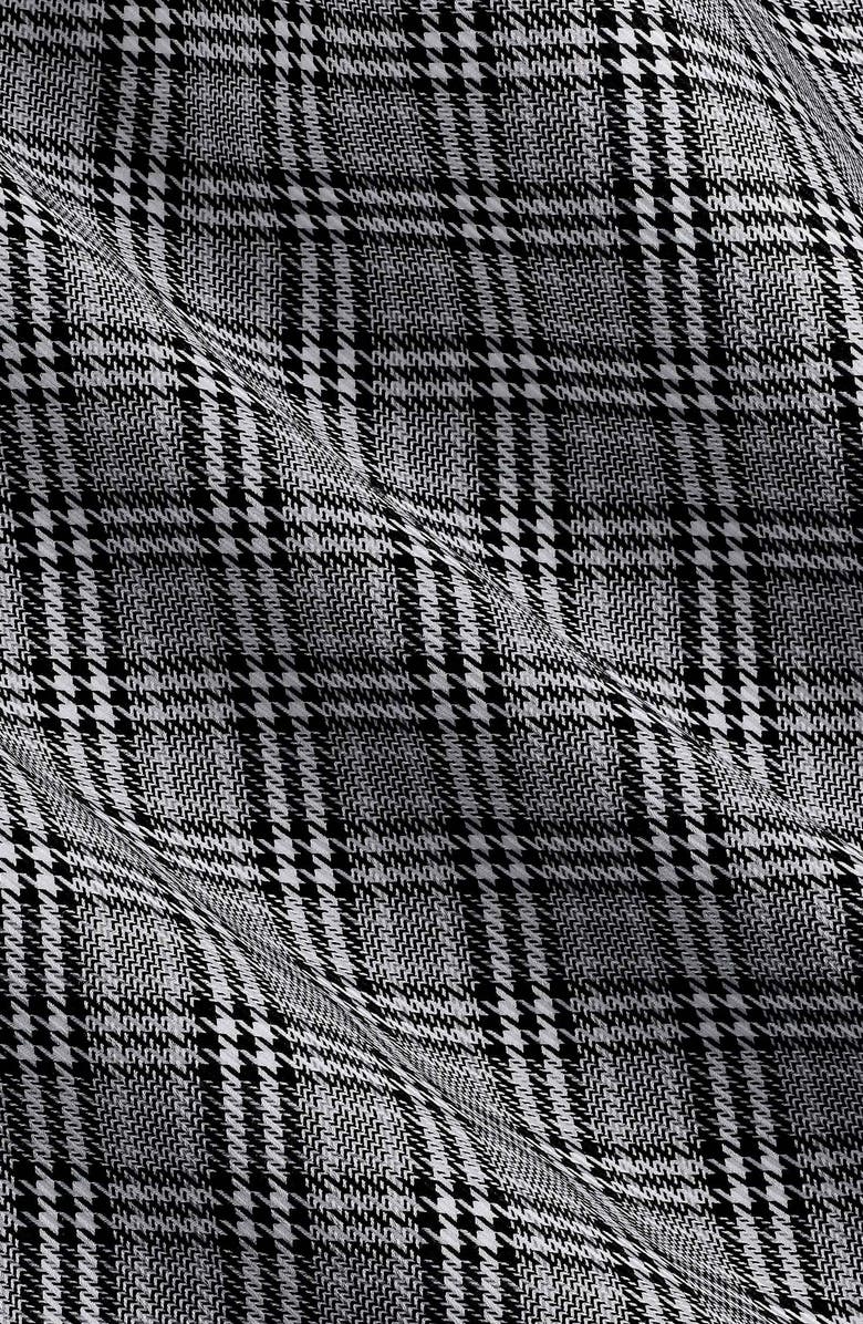 David Donahue Trim Fit Glen Check Cotton Dress Shirt, Alternate, color, 