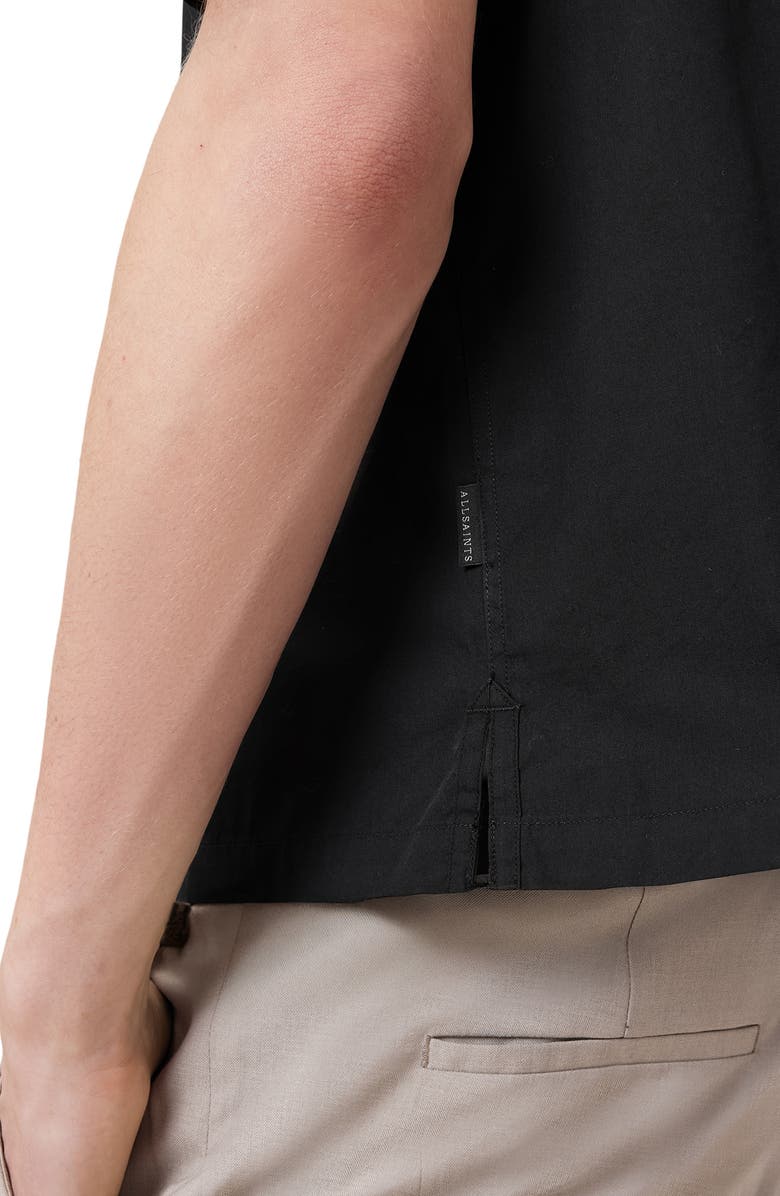AllSaints Short Sleeve Button-Up Shirt, Alternate, color,