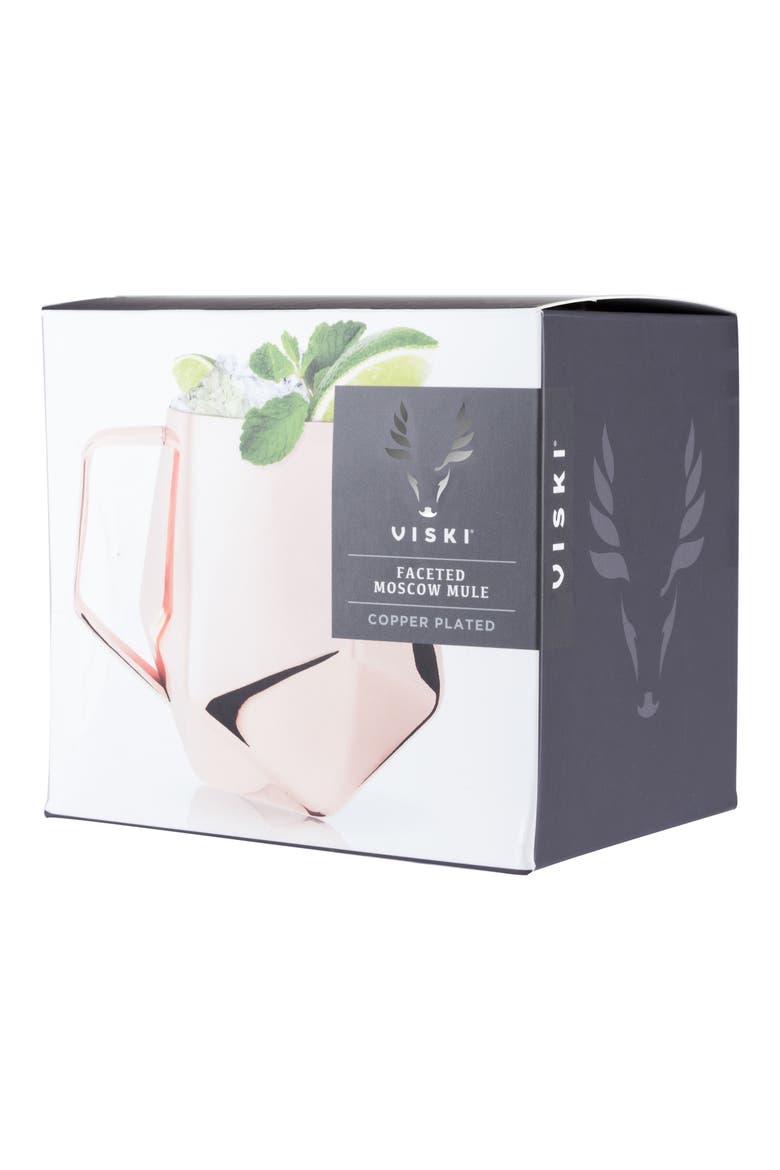 Seneca Faceted Moscow Mule Mug in Copper, Alternate, color, COPPER