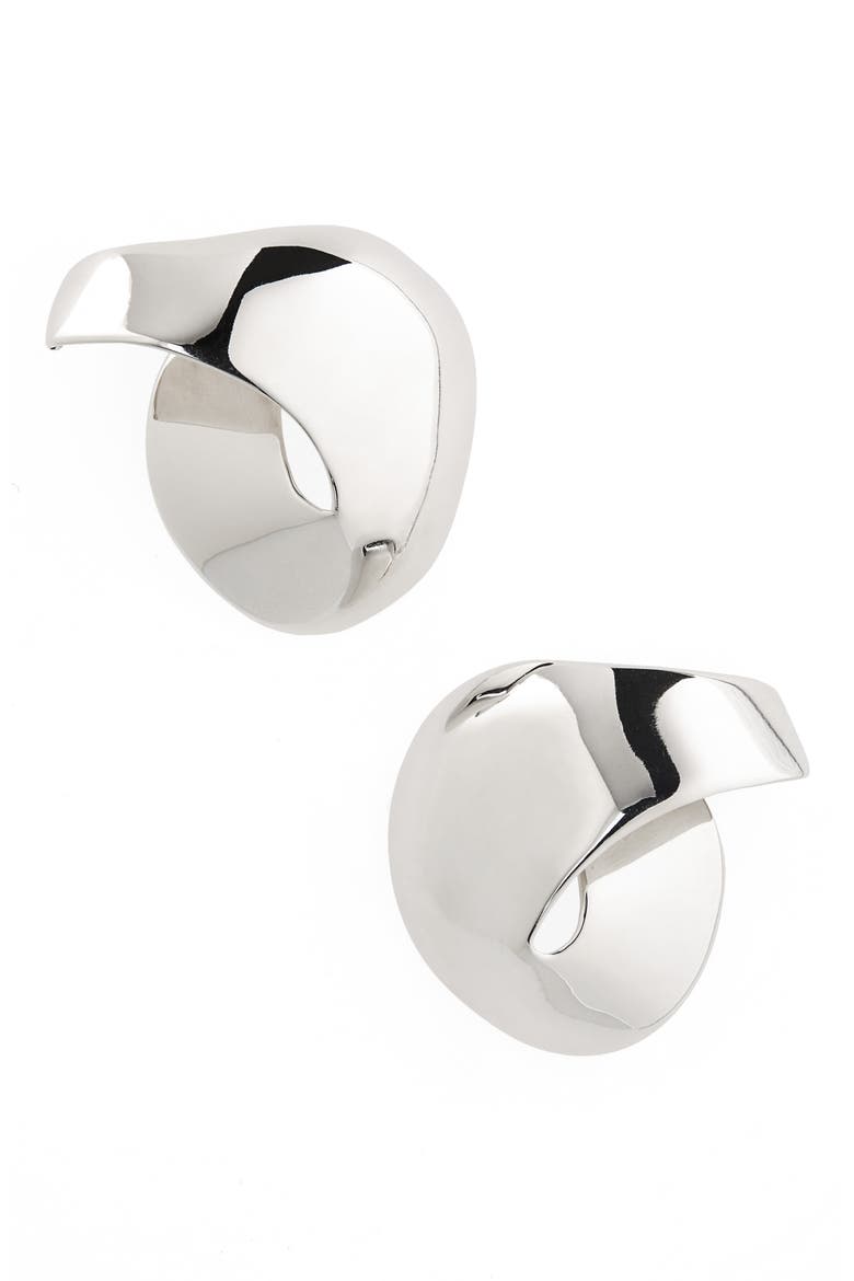 Fortuna Cuff Earrings, Main, color, SILVER