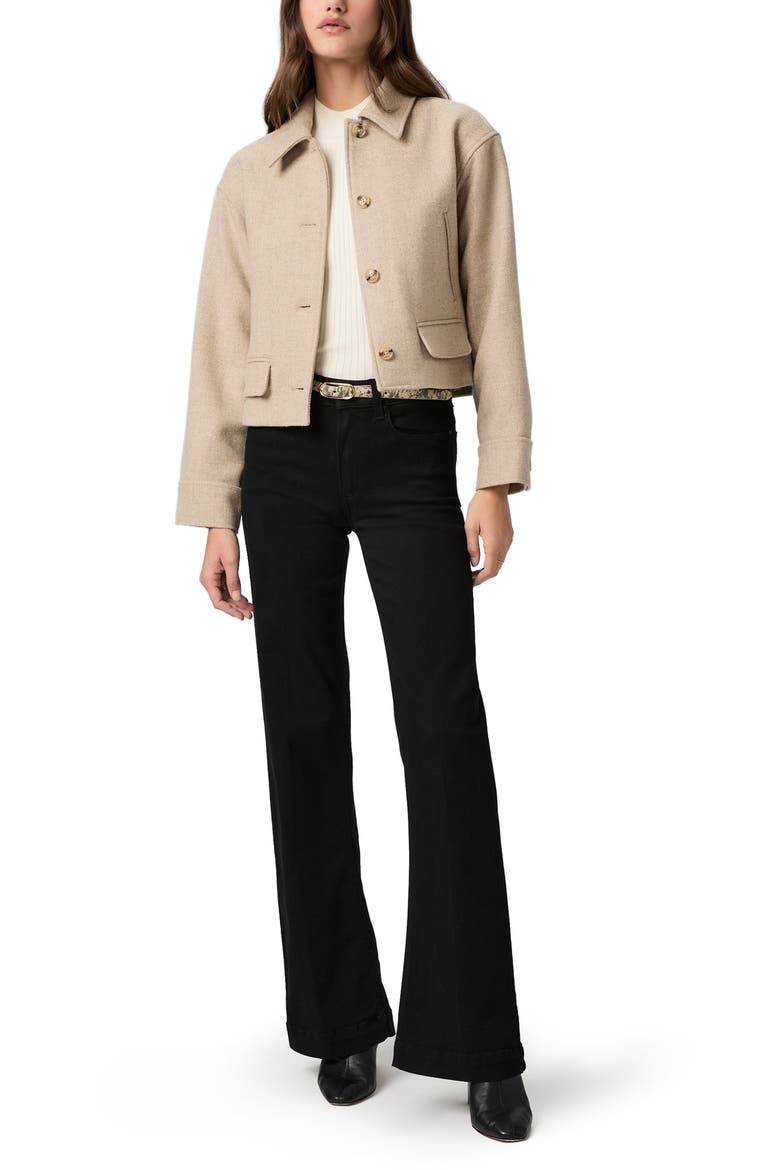 Leenah High Waist Wide Leg Jeans, Alternate, color, BLACK SHADOW