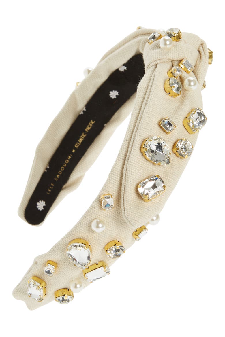 x Atlantic Pacific Embellished Headband, Main, color, IVORY