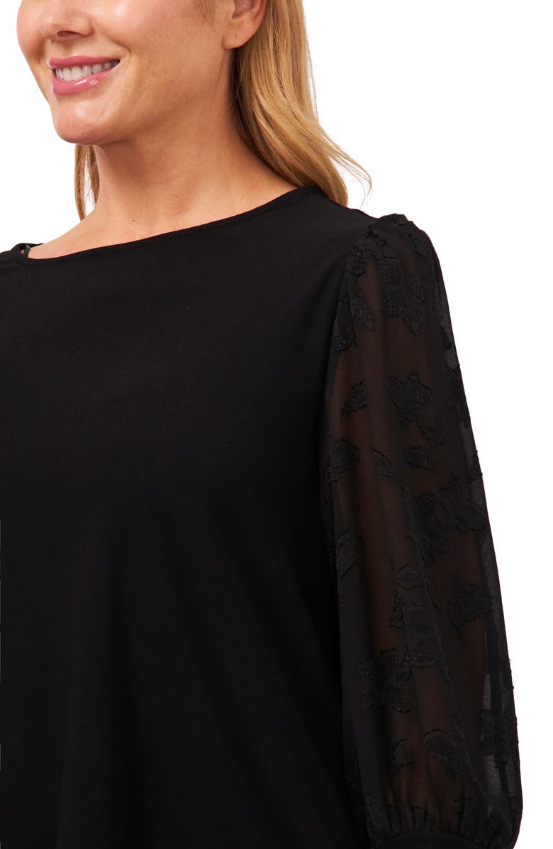 CeCe Voluminous Lace Sleeve Top, Alternate, color,