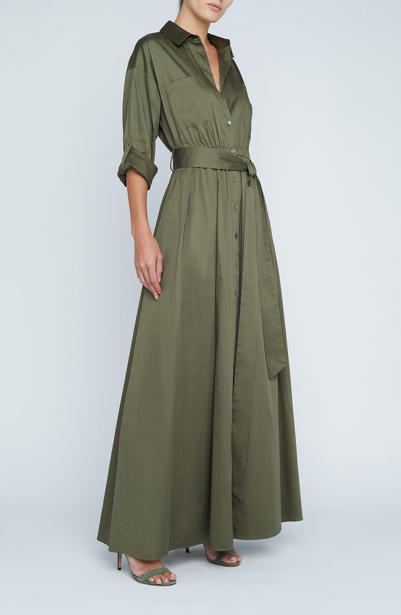 L'AGENCE Cami Long Shirt Dress, Alternate, color, 