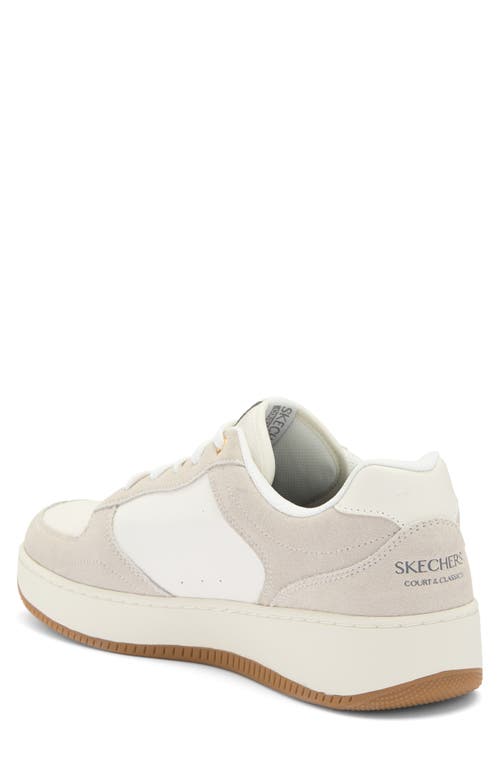 Skechers Sport Court 2.0 Sneaker In White/natural
