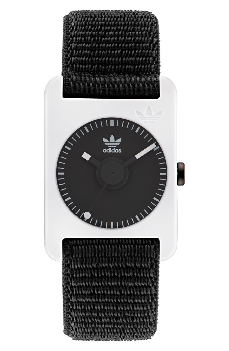 adidas Retro Pop Two Nylon Strap Watch, 31mm, Main, color, 