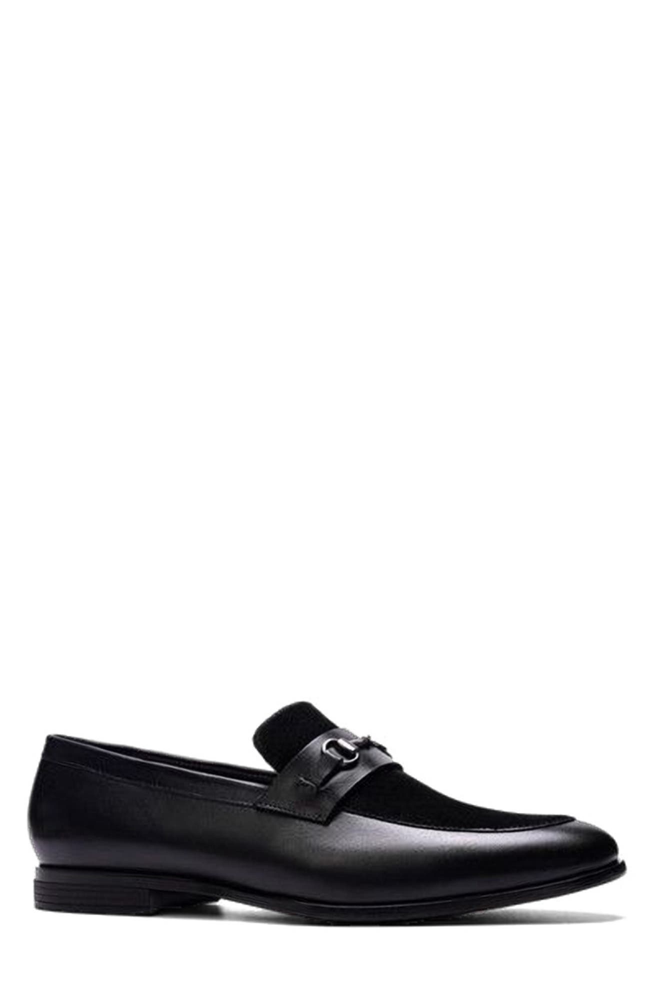 CARLOS SANTANA Lucien Bit Loafer, Main, color, Black Leather