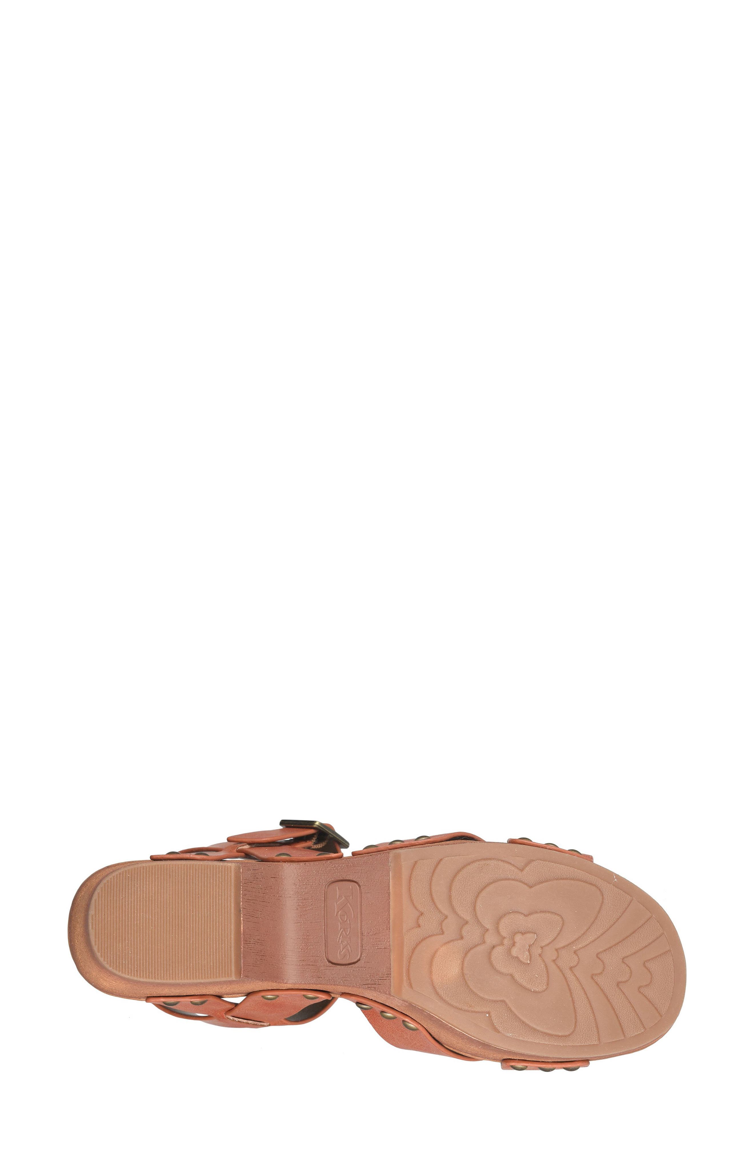 Leda Ankle Strap Platform Sandal, Alternate, color, RUST