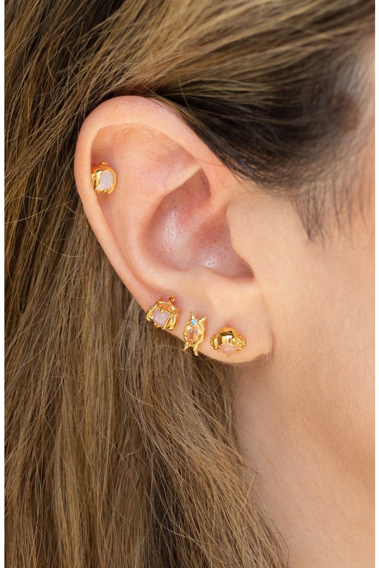Women of Star Wars™ Set of 4 Mismatched Stud Earrings, Alternate, color, GOLD