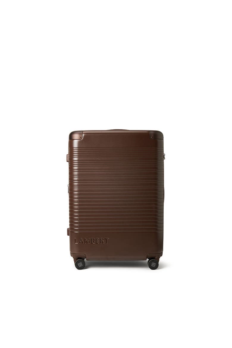 Milan - Medium Checked Luggage, Main, color, Chocolate