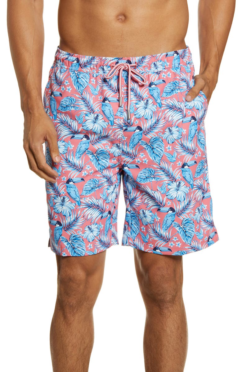 Peter Millar Toucanopy Swim Trunks, Main, color,