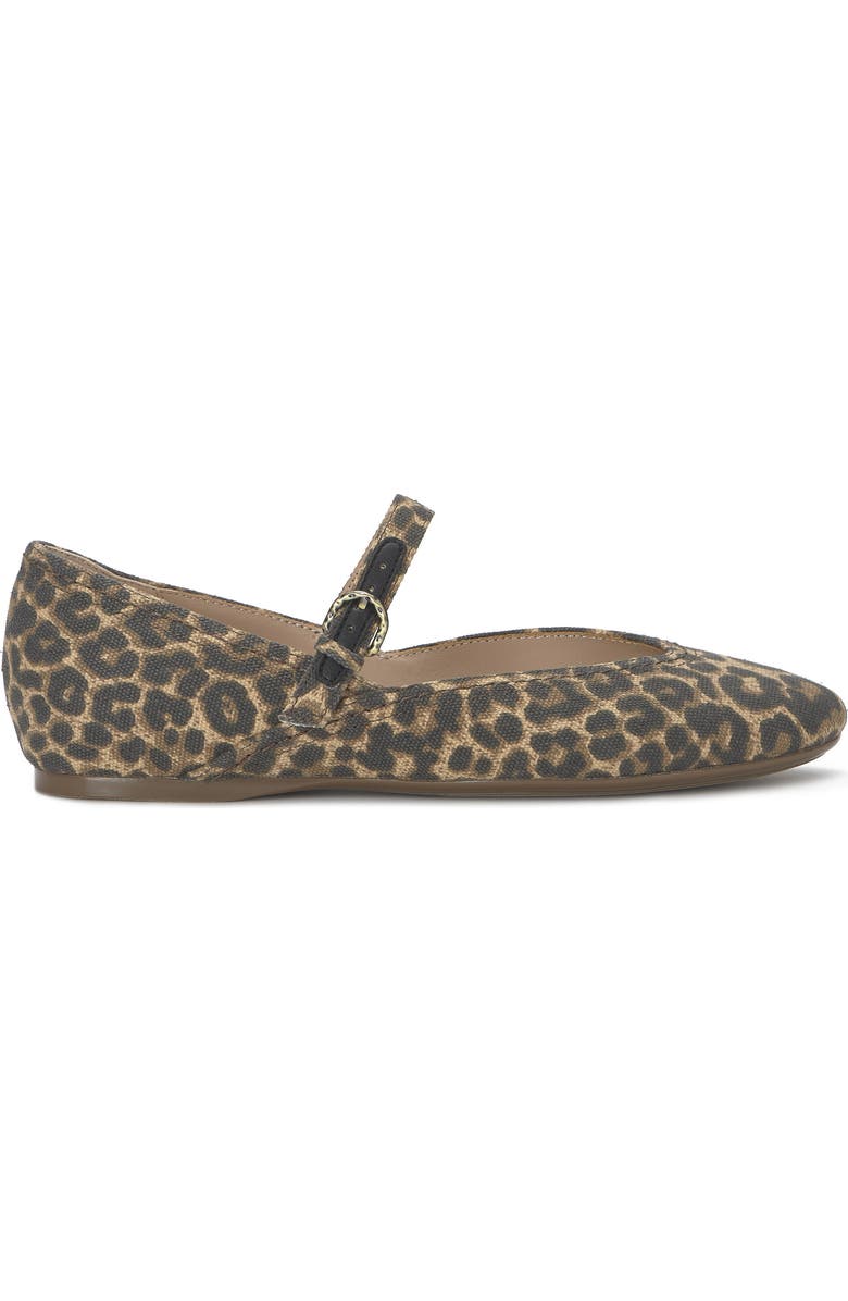Lucky Brand Cyrena Mary Jane Flat, Alternate, color, Natural Leopard Print Canvas