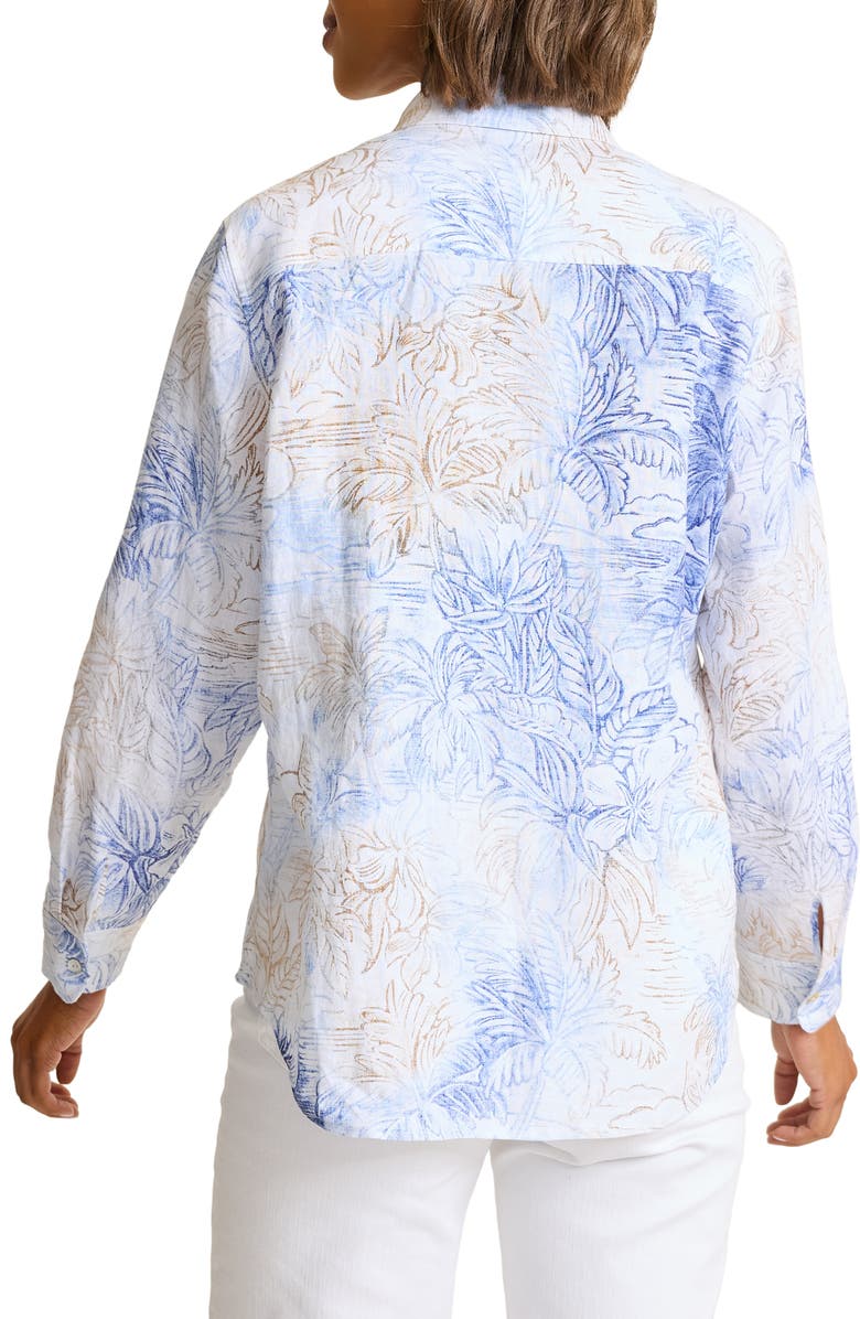 Tommy Bahama Dolce Bay Floral Linen Button-Up Shirt, Alternate, color,