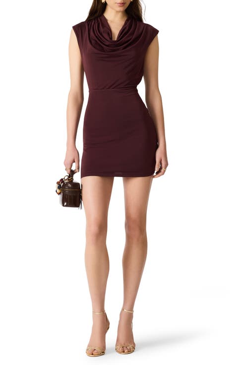Leticia Cowl Neck Minidress