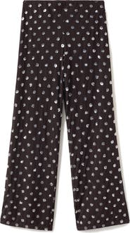 MANGO Sequin Straight Leg Trousers