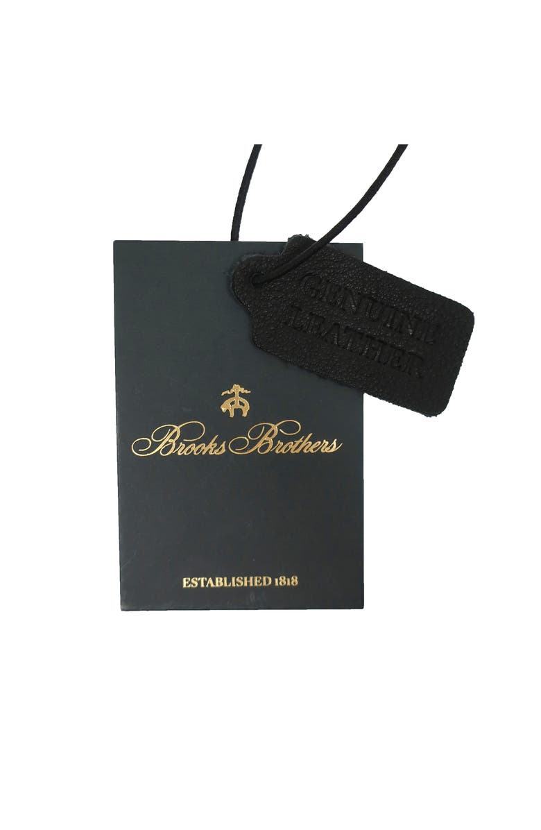 Brooks Brothers Grained Leather Dopp Kit, Alternate, color, Black