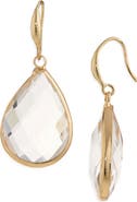 Cara Glass Stone Drop Earrings
