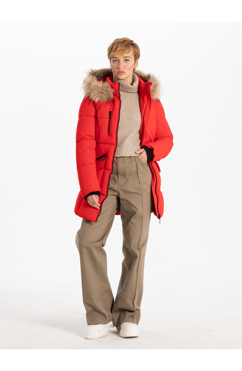 Point Zero TIMELESS PARKA, Alternate, color, Red