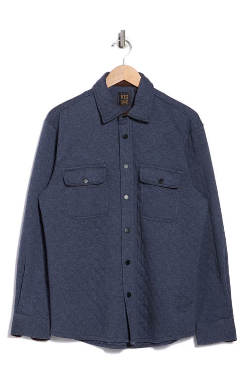 Vintage 1946 Quilted Shirt Jacket In Blue