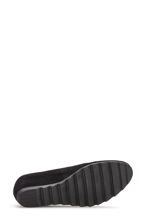 Gabor Platform Wedge Pump In Black