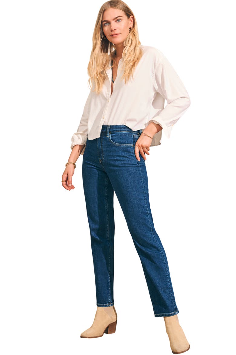 Slim Straight Leg Jeans, Alternate, color, NIGHT CREEK