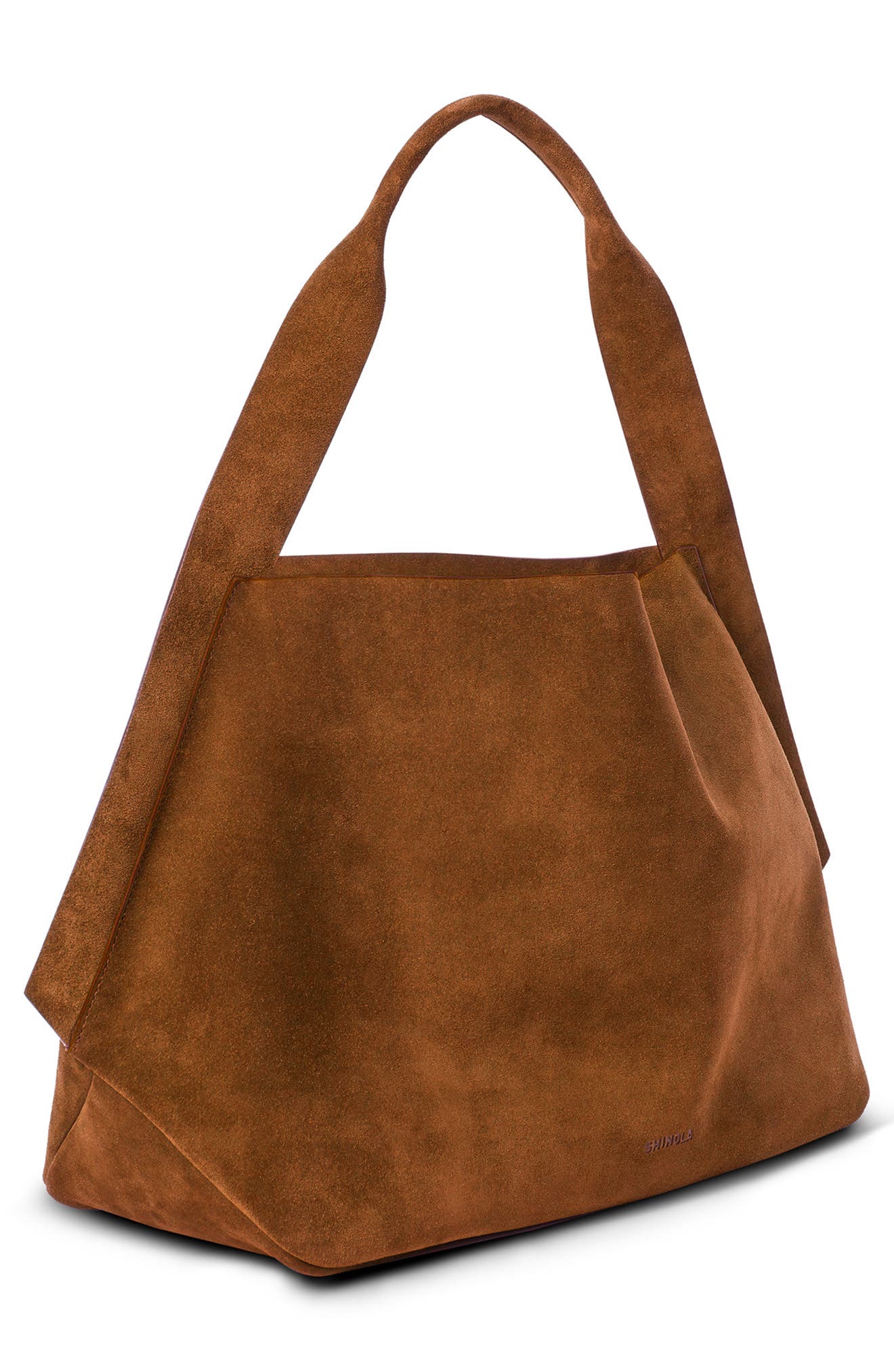Derby Suede Shoulder Bag, Alternate, color, BEIGE