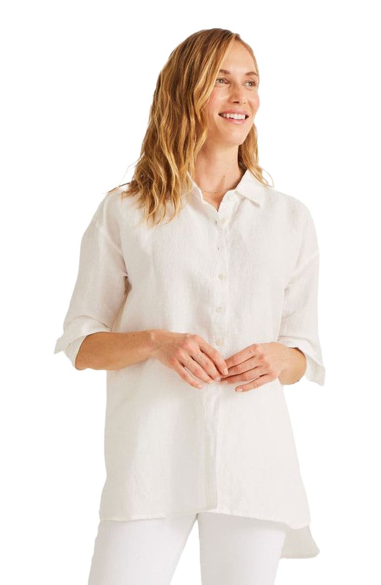 Calypso St. Barth Marlow Top, Main, color, White