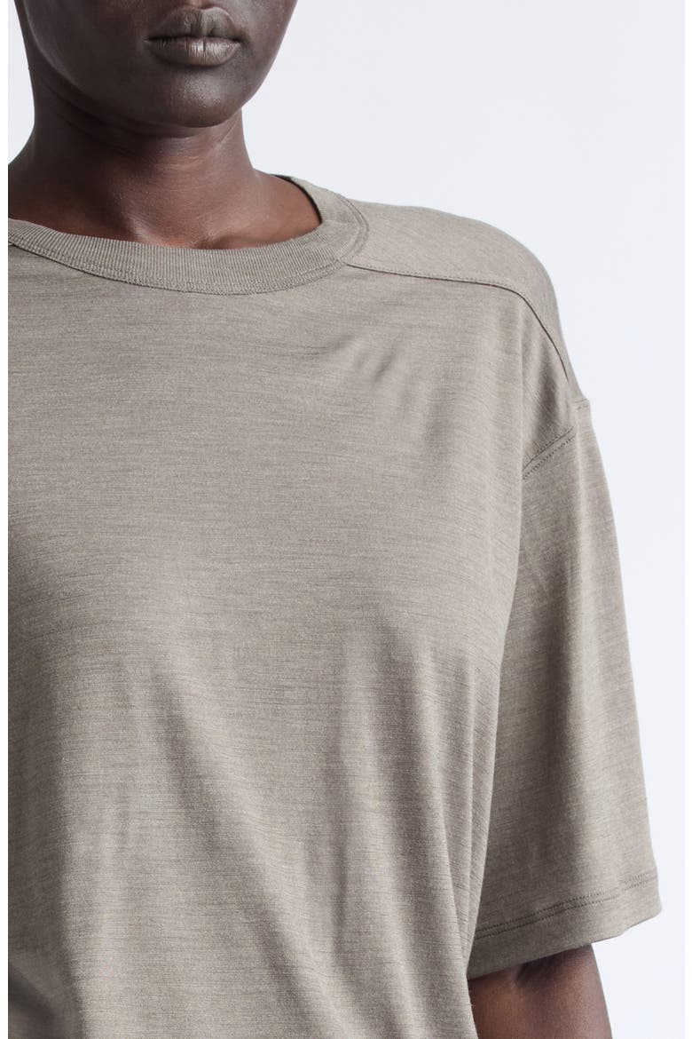 Brad Cropped Wool T-Shirt, Alternate, color, DUST