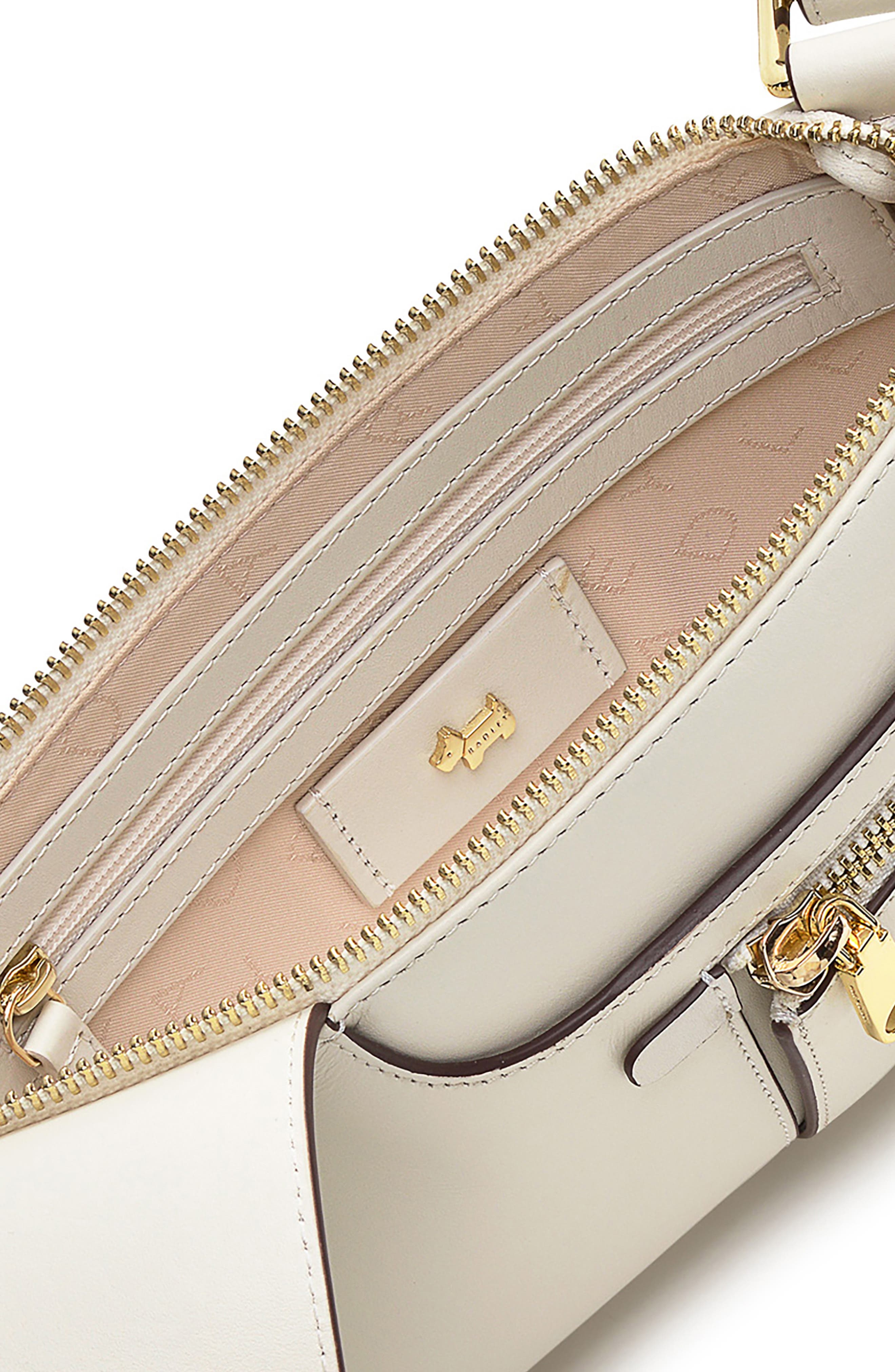 Radley Pockets Icon Leather Crossbody Bag, Alternate, color, Chalk