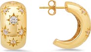 Queen Jewels Chunky Celestial Hoop Earrings
