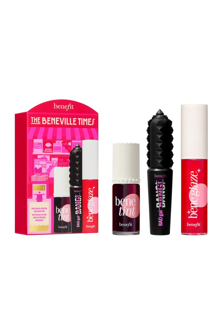 The Beneville Times Lip & Lash Trio Gift Set $68 Value, Main, color, NO COLOR