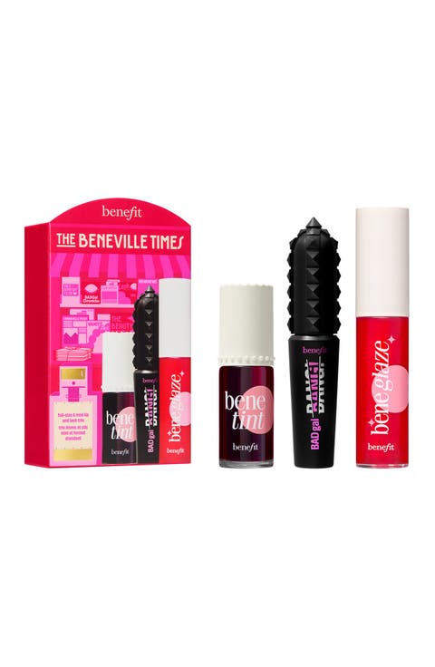 The Beneville Times Lip & Lash Trio Gift Set $68 Value