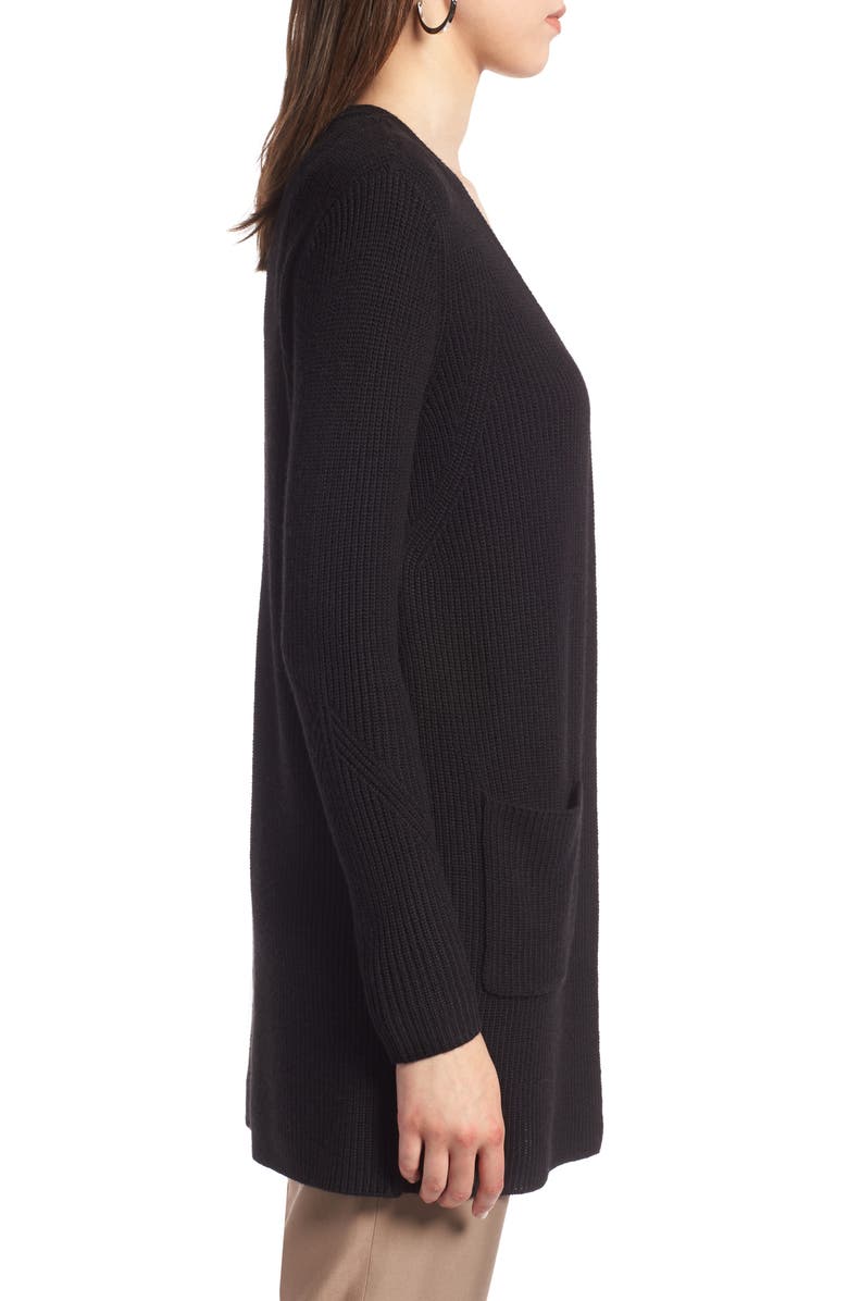 Halogen<sup>®</sup> Long Ribbed Cardigan, Alternate, color, 